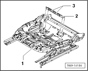Kit de réparation pour détection d'occupation du siège : pose (véhicules avec sièges à réglage manuel)