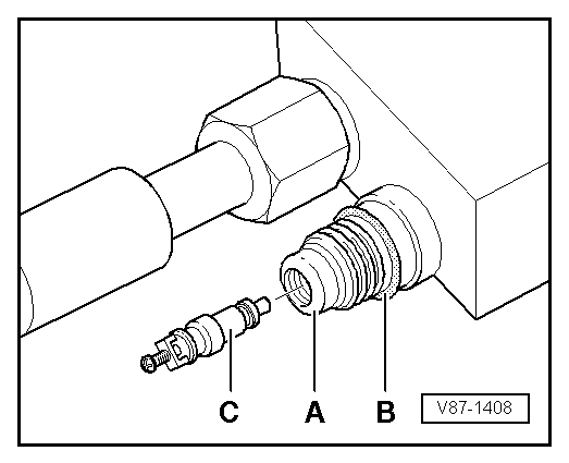 Raccords avec valve pour contacteurs du circuit frigorifique