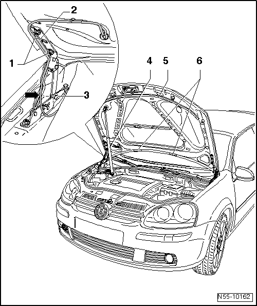 Capot-moteur : dépose et repose