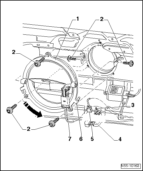 Éléments de verrouillage et de déverrouillage du hayon : vue d'ensemble du montage