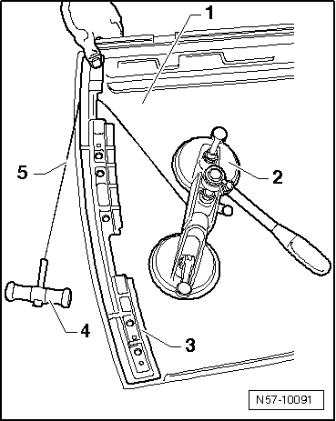 Rail de maintien : dépose