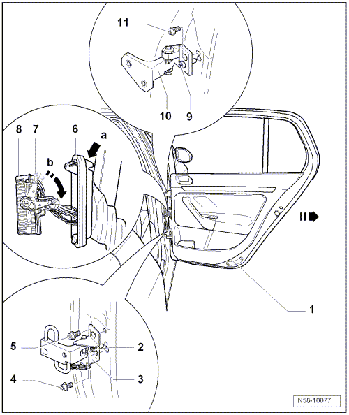 Porte : dépose et repose