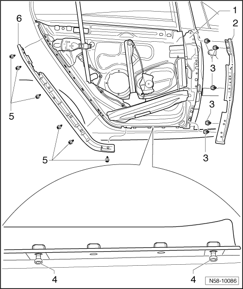 Tôle extérieure de porte neuve : repose