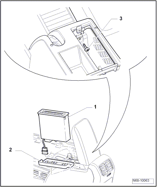 Console centrale, modèle Highline : dépose et repose (Golf 2009 ►)