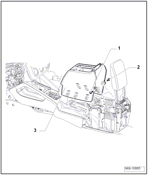 Console centrale, modèle Highline : dépose et repose (Golf 2004 ►)