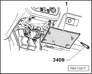 Tableau de bord : ajustement dans le véhicule, Golf 2004 ►