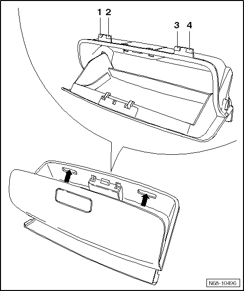 Range-lunettes dans le ciel prémoulé : dépose et repose