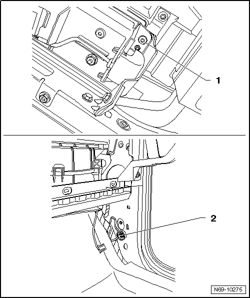 Module de sac gonflable côté passager avant : dépose et repose