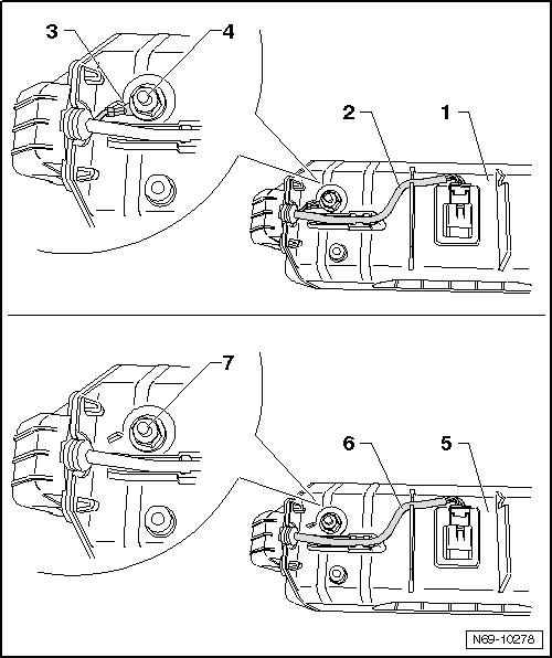 Module de sac gonflable côté passager avant : dépose et repose