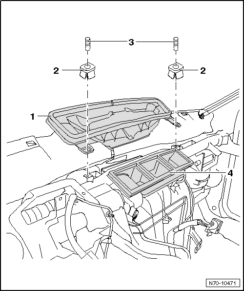 Traverse/tableau de bord : dépose et repose (véhicules avec direction à gauche)