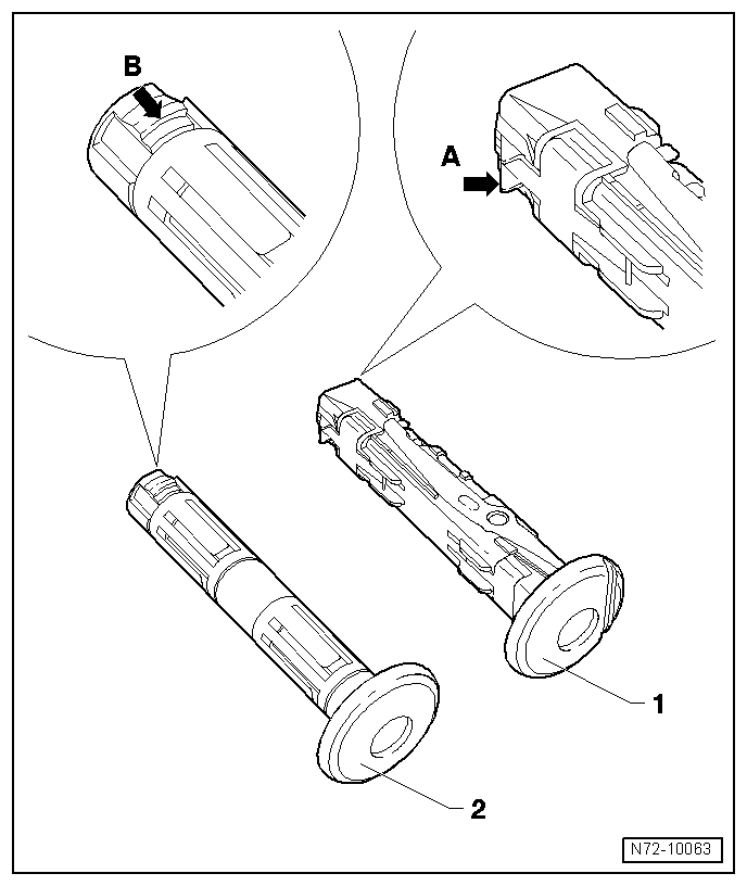 Guides d'appuie-tête : dépose