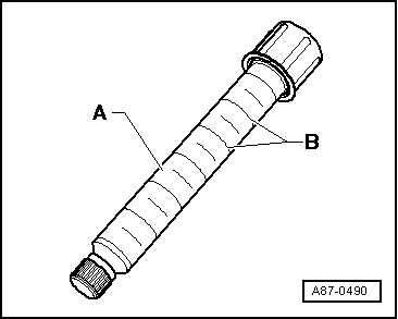 Recherche de défauts d'étanchéité sur le circuit frigorifique avec le détecteur de fuites -VAS 6196- ou le détecteur de fuites -VAS 6201- ou un modèle ultérieur