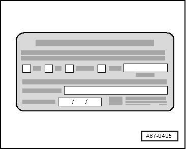 Recherche de défauts d'étanchéité sur le circuit frigorifique avec le détecteur de fuites -VAS 6196- ou le détecteur de fuites -VAS 6201- ou un modèle ultérieur