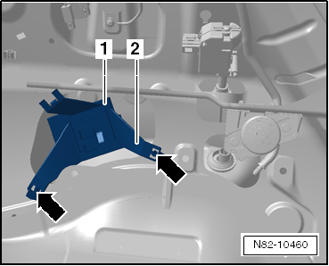 Récepteur d'ondes radio pour chauffage d'appoint à eau -R149- : dépose et repose, Golf 2009 ►