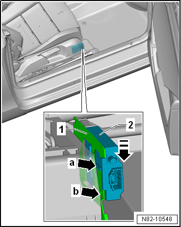 Récepteur d'ondes radio pour chauffage d'appoint à eau -R149- : dépose et repose, Golf Cabriolet 2012 