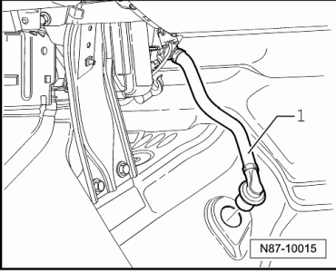 Flexible d'évacuation d'eau de condensation sur l'appareil de chauffage et de climatisation : contrôle