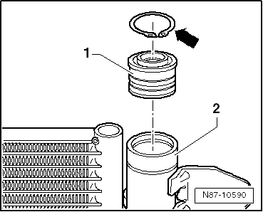 Réservoir déshydrateur, Sté Modine : dépose et repose