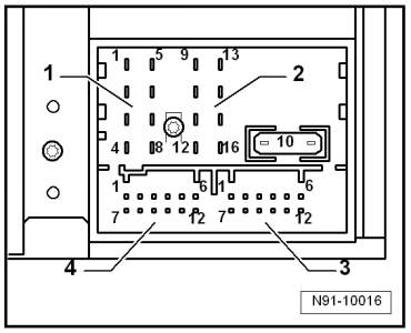 Connecteur multibroche 1, 8 raccords, sorties de haut-parleurs