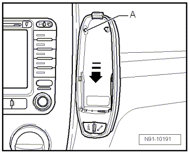 Support de téléphone, Golf berline ► 06/2006 : dépose et repose