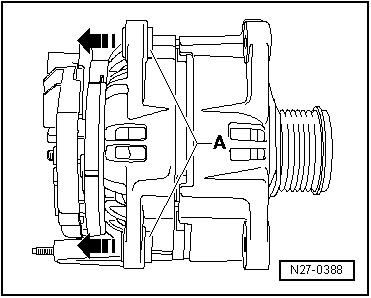 Alternateur : dépose et repose, moteur FSI 2,0 l, moteur turbo