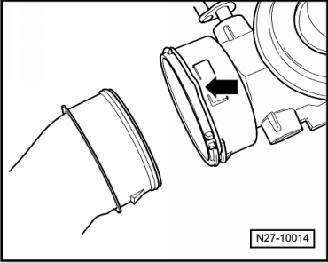 Alternateur : dépose et repose, moteur TDI 1,9 l avec filtre à particules