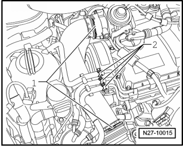 Alternateur : dépose et repose, moteur TDI 1,9 l