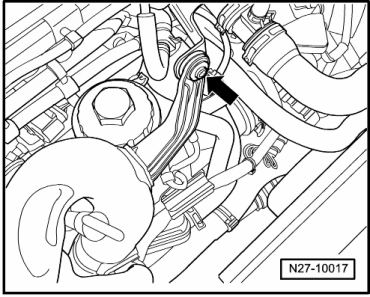 Alternateur : dépose et repose, moteur TDI 1,9 l