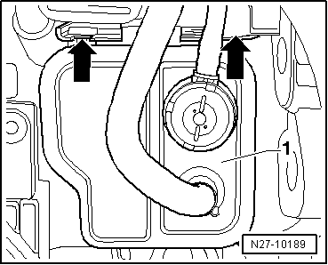 Alternateur : dépose et repose, moteur TSI 1,4 l