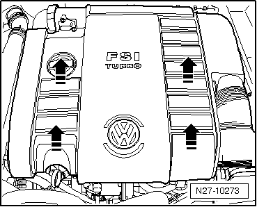 Alternateur : dépose et repose, moteur FSI 2,0 l, moteur turbo