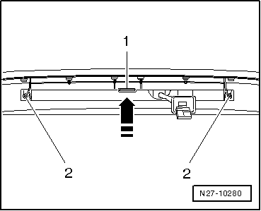 Ampoule de feu stop surélevé -M25- : dépose et repose, Golf GTI