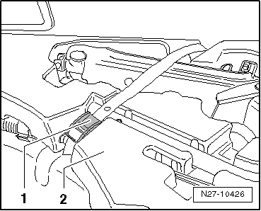 Détonateur de coupure de la batterie -N253- : dépose et repose