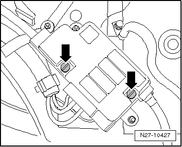 Détonateur de coupure de la batterie -N253- : dépose et repose