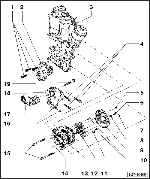 Alternateur, moteur TSI 1,4 l