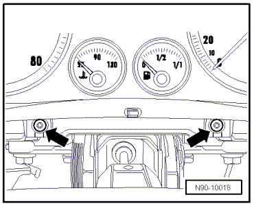 Combiné d'instruments : dépose et repose