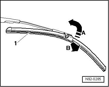 Essuie-glace sans articulation : dépose et repose