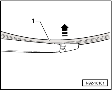 Essuie-glaces sans articulation : dépose et repose