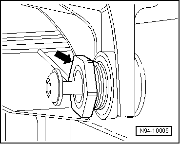 Position de montage du projecteur GT, GTI avec lave-projecteur et R32 : rectification