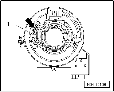 Ressort spiral pour sac gonflable/bague de rappel avec bague collectrice -F138- : dépose et repose