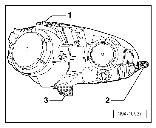 Languettes de fixation du projecteur : remise en état