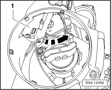 Servomoteur de réglage du site des projecteurs : dépose et repose (fabricant des projecteurs : Automotive Lighting)