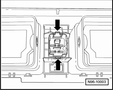 Commande de signal de détresse -E3- : dépose et repose