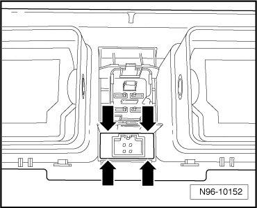 Témoin de désactivation du sac gonflable, côté passager avant -K145- : dépose et repose