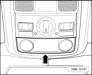 Plafonnier avant -W1- : remplacement