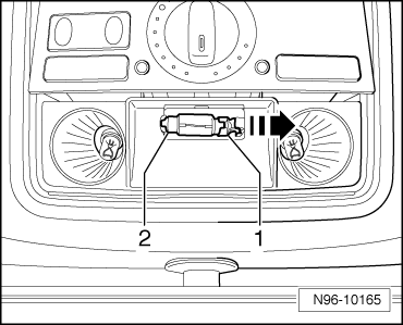 Plafonnier avant -W1- : remplacement