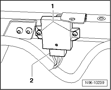 Transmetteur d'inclinaison du véhicule -G384- : dépose et repose