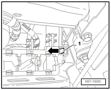 Porte-relais avec coupe-circuit automatique, en bas à gauche du tableau de bord : dépose et repose