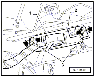 Interface de diagnostic du bus de données -J533- : dépose et repose