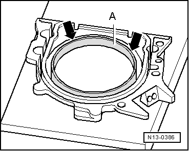 A - Bague-joint avec cible : montage sur le dispositif de montage -T10134