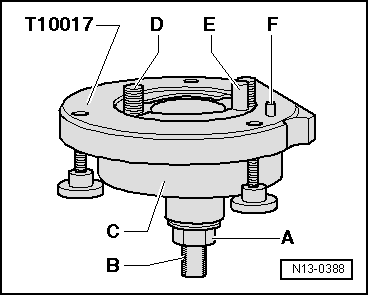 Flasque d'étanchéité avec cible : emmanchement