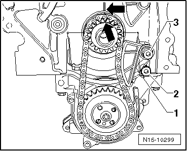 Chaîne de distribution et chaîne d'entraînement de la pompe à huile : dépose et repose (lettres-repères moteur BAG, BLP et BLF)